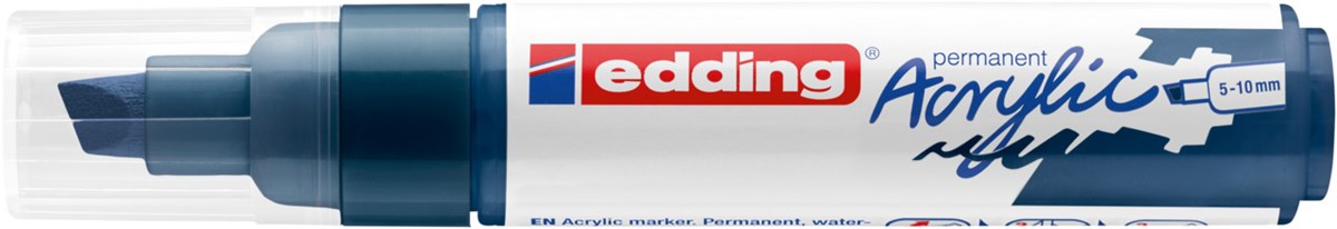 edding 5000 Acrylmarker breit elegant nachtblau, Keilspitze 5-10 mm (Art.-Nr.: 4-5000933)