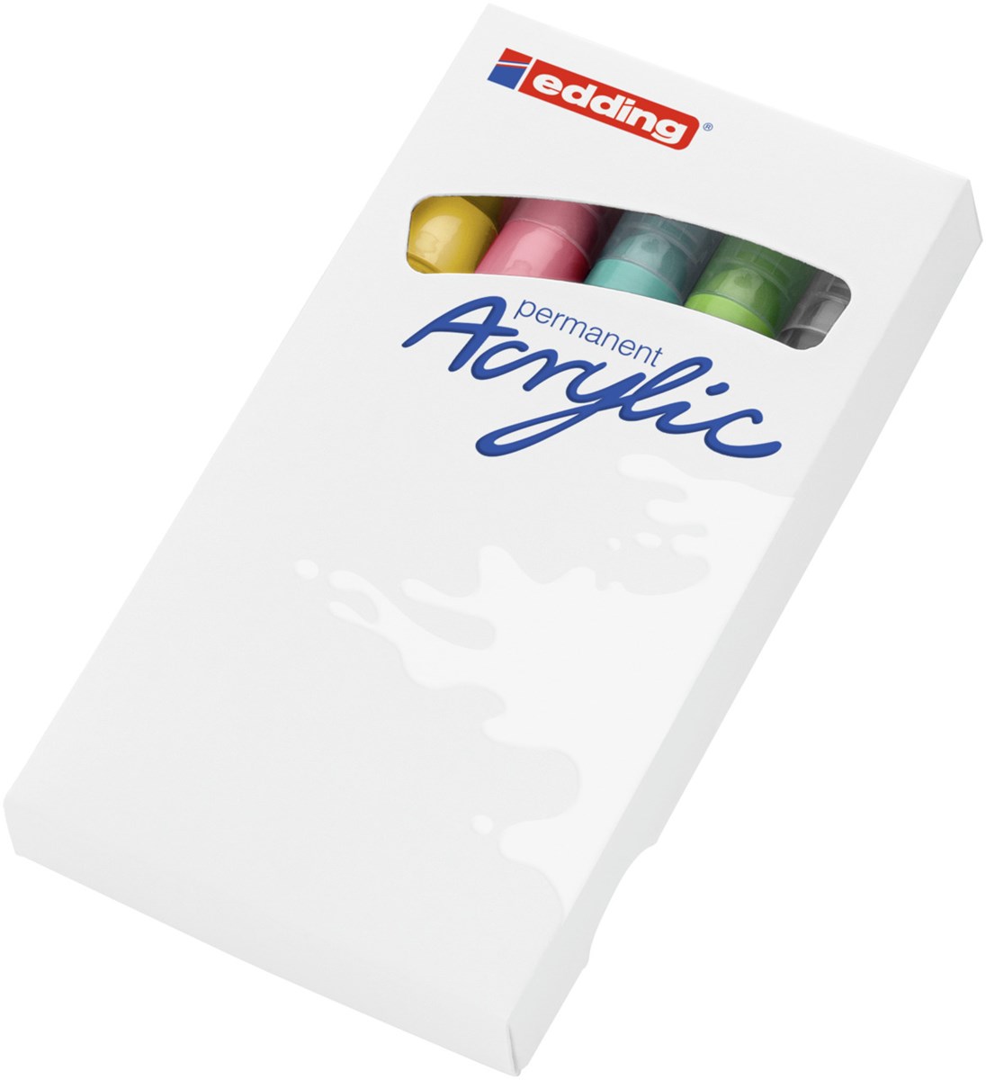 edding 5100 Acrylmarker medium 5er Set sortiert pastell, Rundspitze 2-3 mm (Art.-Nr.: 4-5100-5-099)