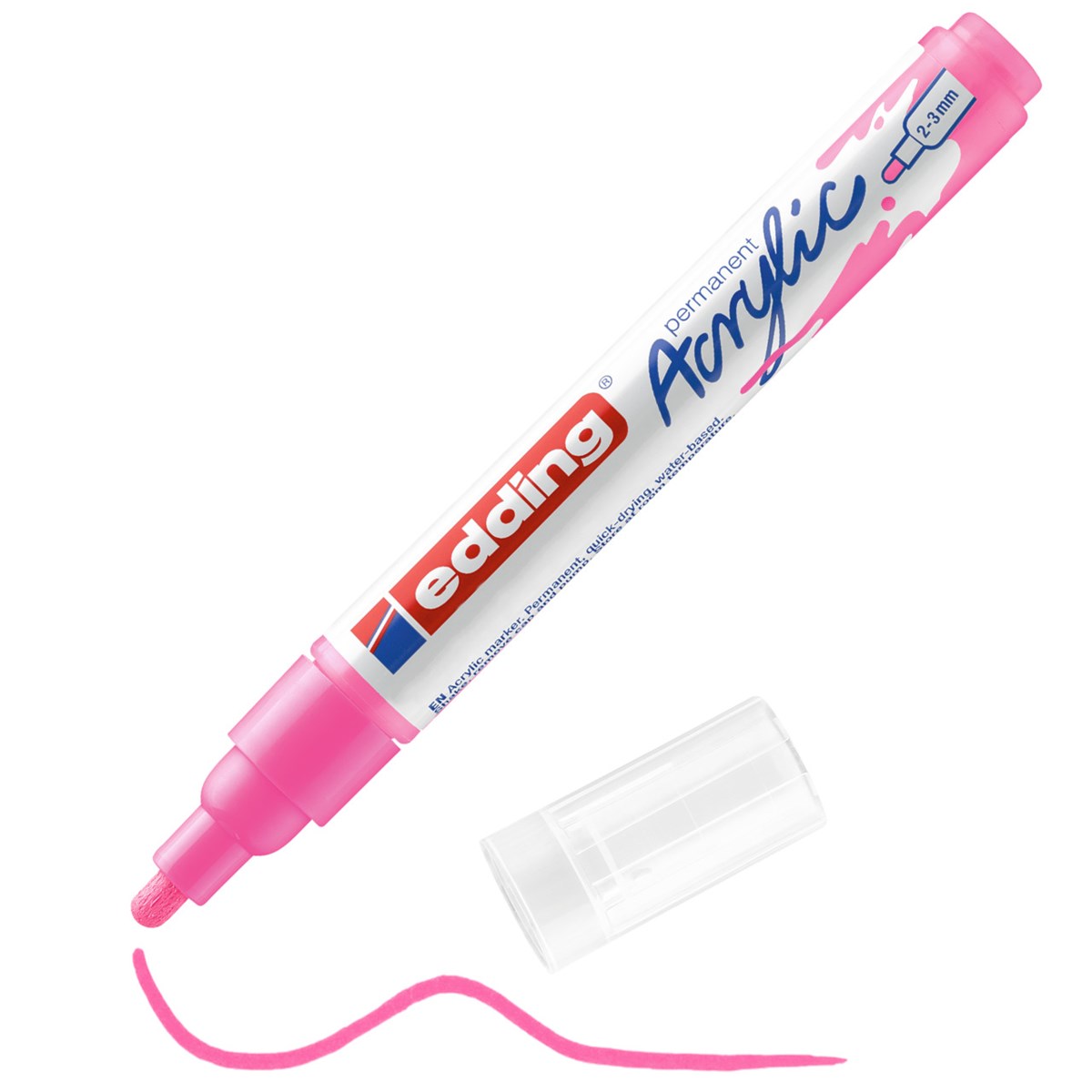 edding 5100 Acrylmarker medium neonpink, Rundspitze 2-3 mm (Art.-Nr.: 4-5100069)