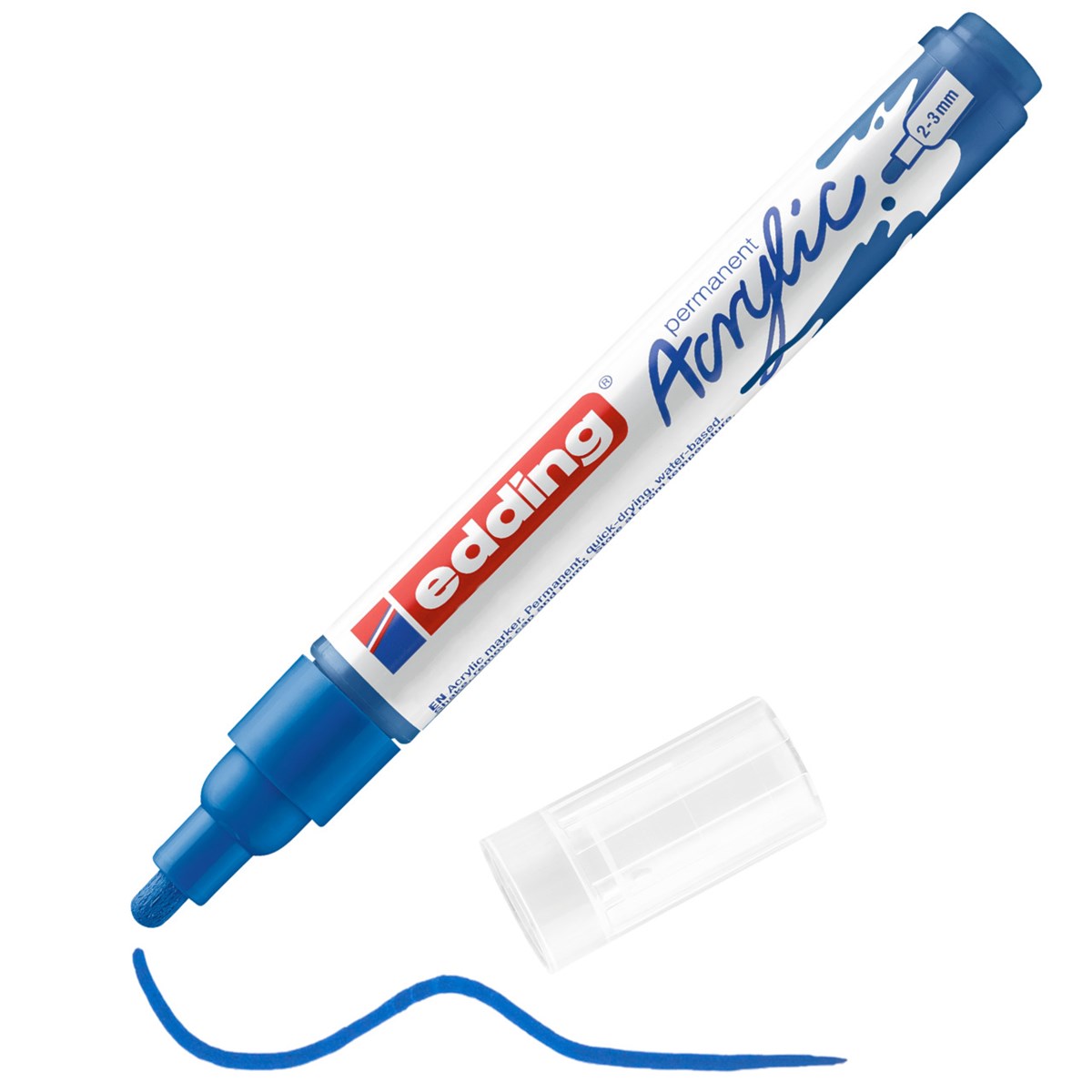 edding 5100 Acrylmarker medium enzianblau, Rundspitze 2-3 mm (Art.-Nr.: 4-5100903)