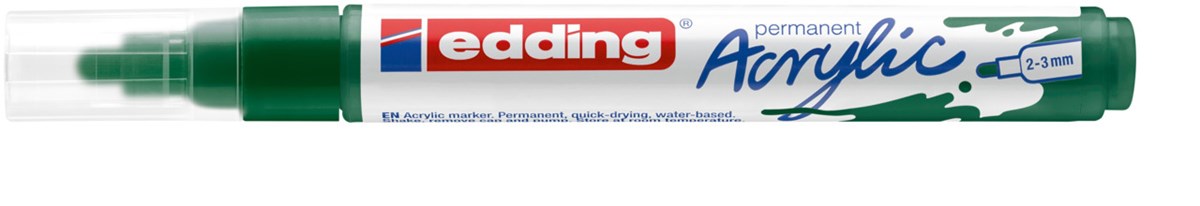 edding 5100 Acrylmarker medium moosgrün, Rundspitze 2-3 mm (Art.-Nr.: 4-5100904)