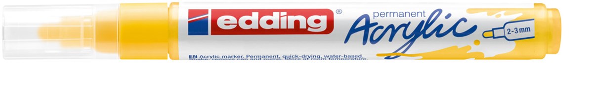 edding 5100 Acrylmarker medium verkehrsgelb, Rundspitze 2-3 mm (Art.-Nr.: 4-5100905)