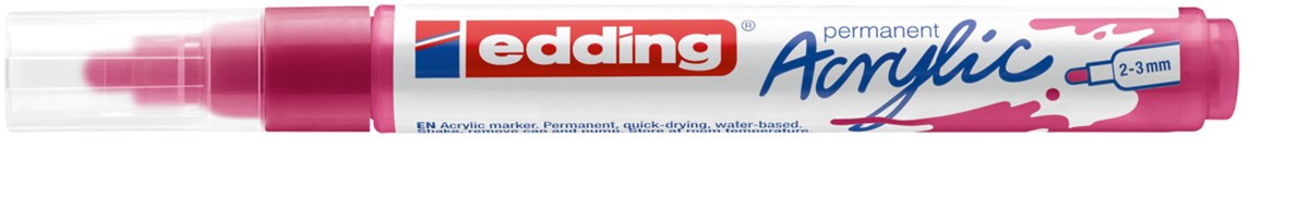 edding 5100 Acrylmarker medium telemagenta, Rundspitze 2-3 mm (Art.-Nr.: 4-5100909)