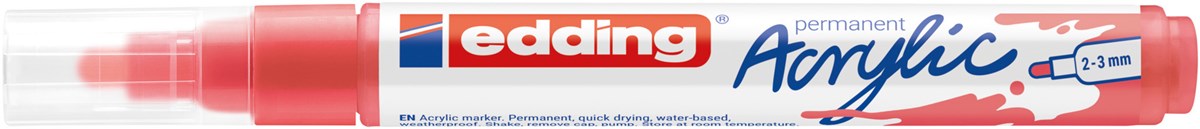 edding 5100 Acrylmarker medium koralle, Rundspitze 2-3 mm (Art.-Nr.: 4-5100913)