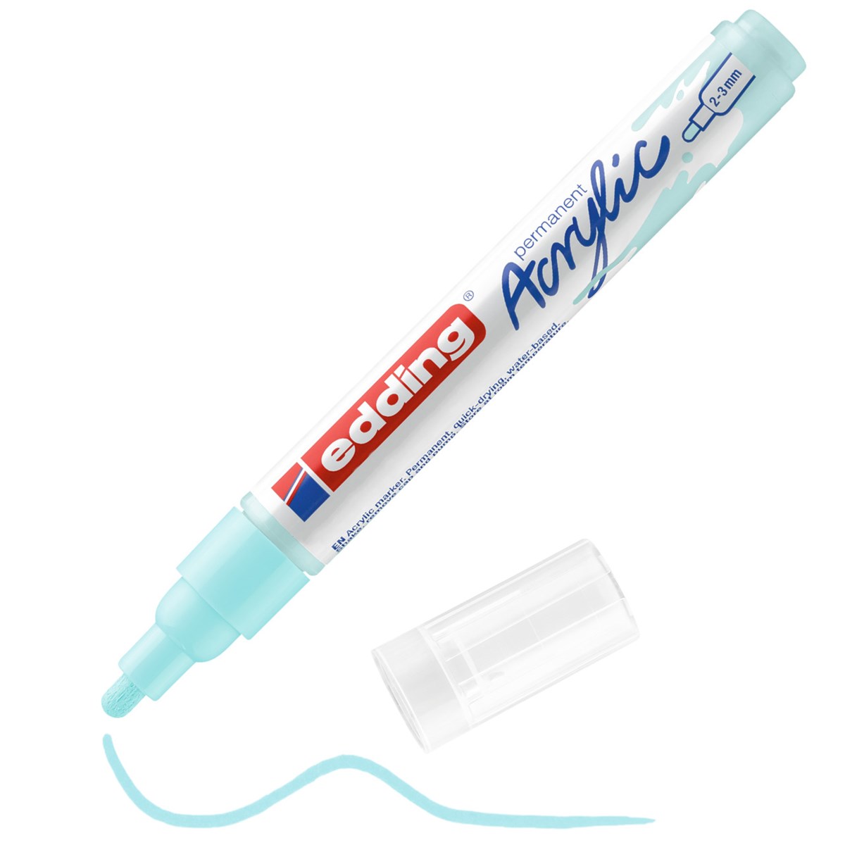 edding 5100 Acrylmarker medium pastellblau, Rundspitze 2-3 mm (Art.-Nr.: 4-5100916)