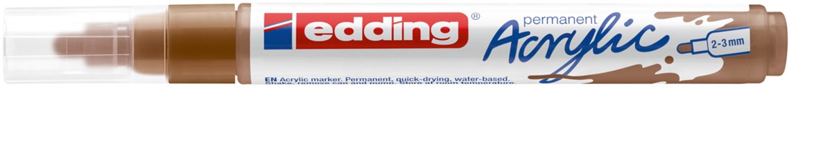 edding 5100 Acrylmarker medium haselnuss, Rundspitze 2-3 mm (Art.-Nr.: 4-5100919)