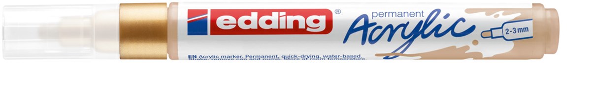 edding 5100 Acrylmarker medium reichgold, Rundspitze 2-3 mm (Art.-Nr.: 4-5100924)