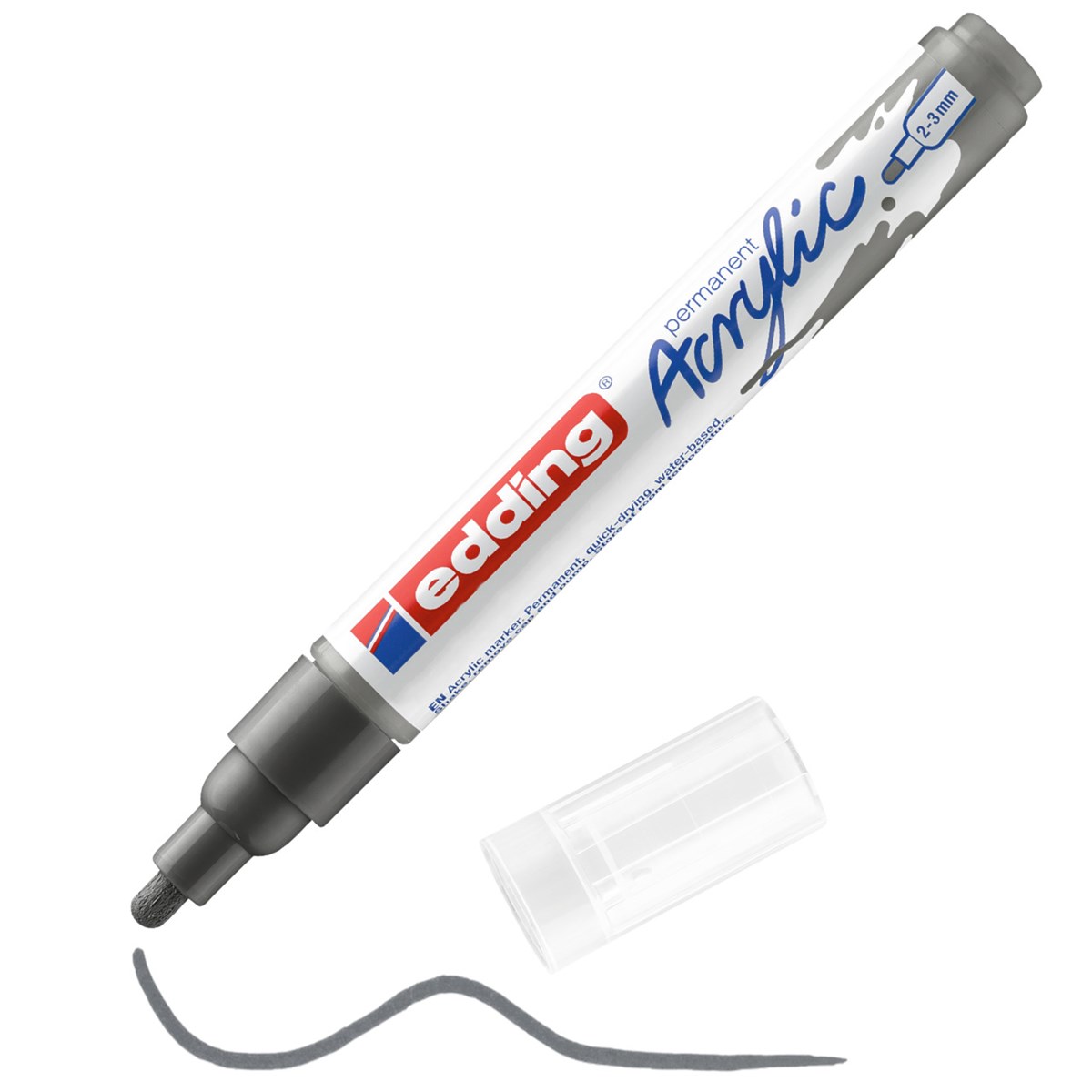edding 5100 Acrylmarker medium anthrazit, Rundspitze 2-3 mm (Art.-Nr.: 4-5100926)