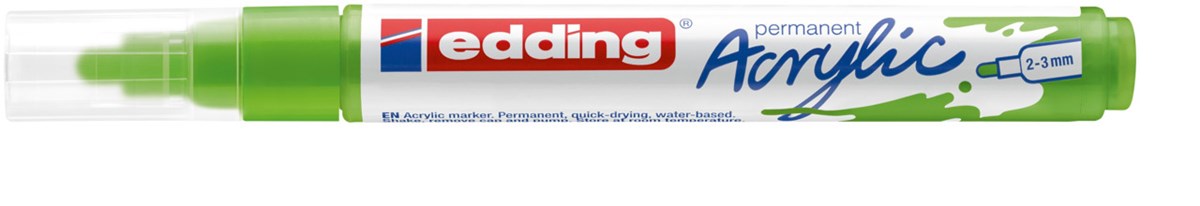 edding 5100 Acrylmarker medium gelbgrün, Rundspitze 2-3 mm (Art.-Nr.: 4-5100927)
