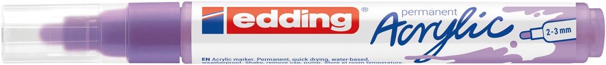 edding 5100 Acrylmarker medium helllavendel, Rundspitze 2-3 mm (Art.-Nr.: 4-5100931)