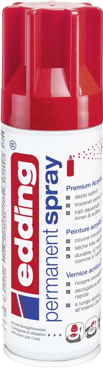 edding 5200 Permanentspray verkehrsrot glänzend (Art.-Nr.: 4-5200952)