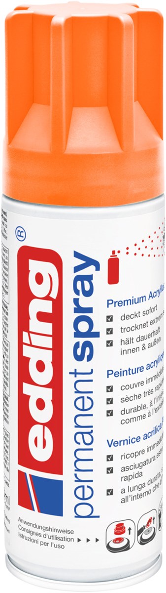 edding 5200 Permanentspray neonorange matt (Art.-Nr.: 4-5200966)