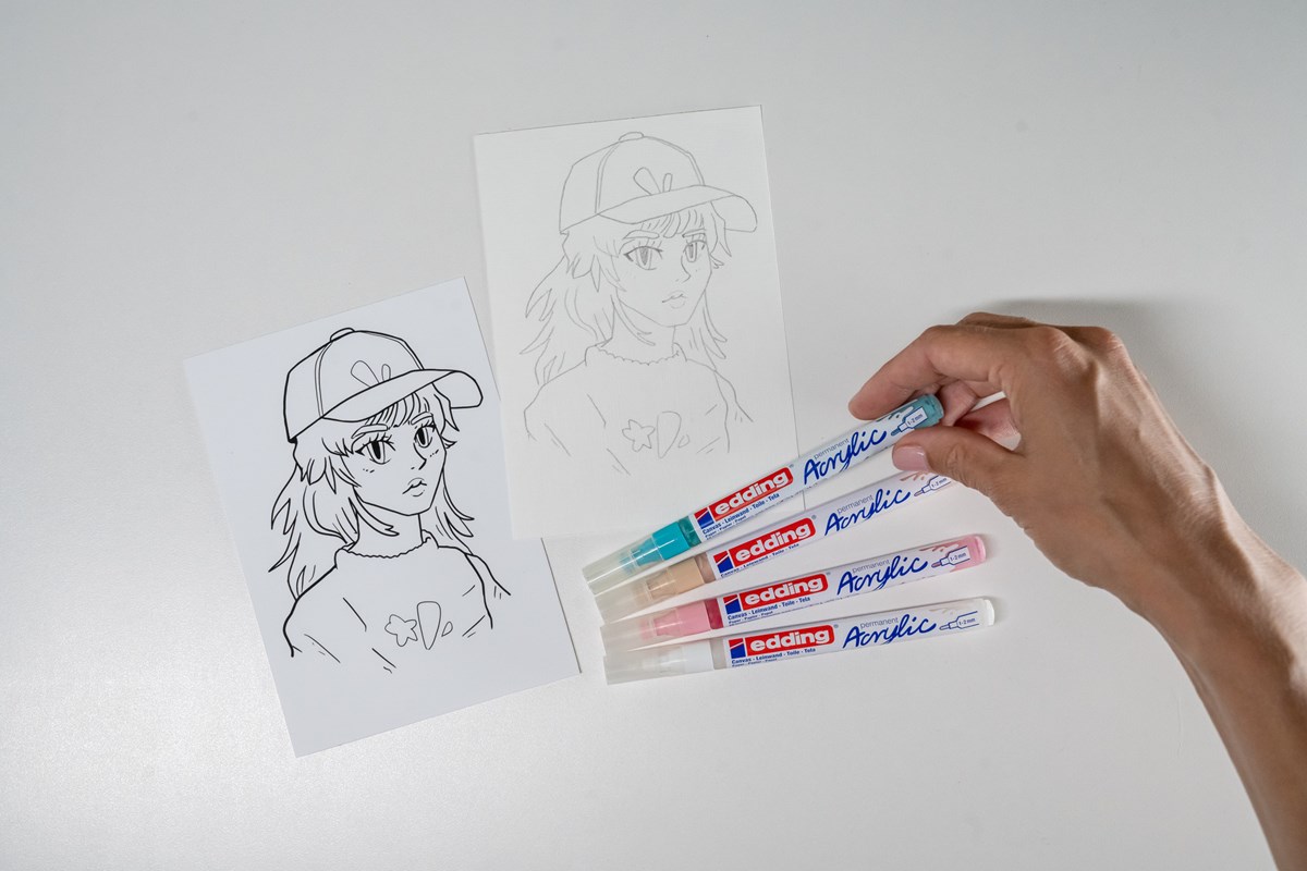 edding 5300 Manga Stifte Kreativset, 5er Set (Art.-Nr.: 4-5300-1800-5-1)