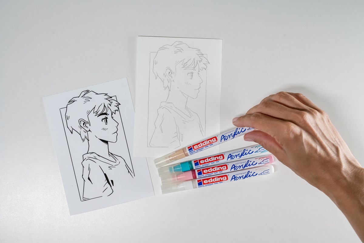 edding 5300 Manga Stifte Kreativset, 5er Set (Art.-Nr.: 4-5300-1800-5-1)