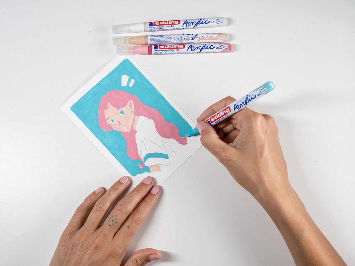 edding 5300 Manga Stifte Kreativset, 5er Set (Art.-Nr.: 4-5300-1800-5-1)