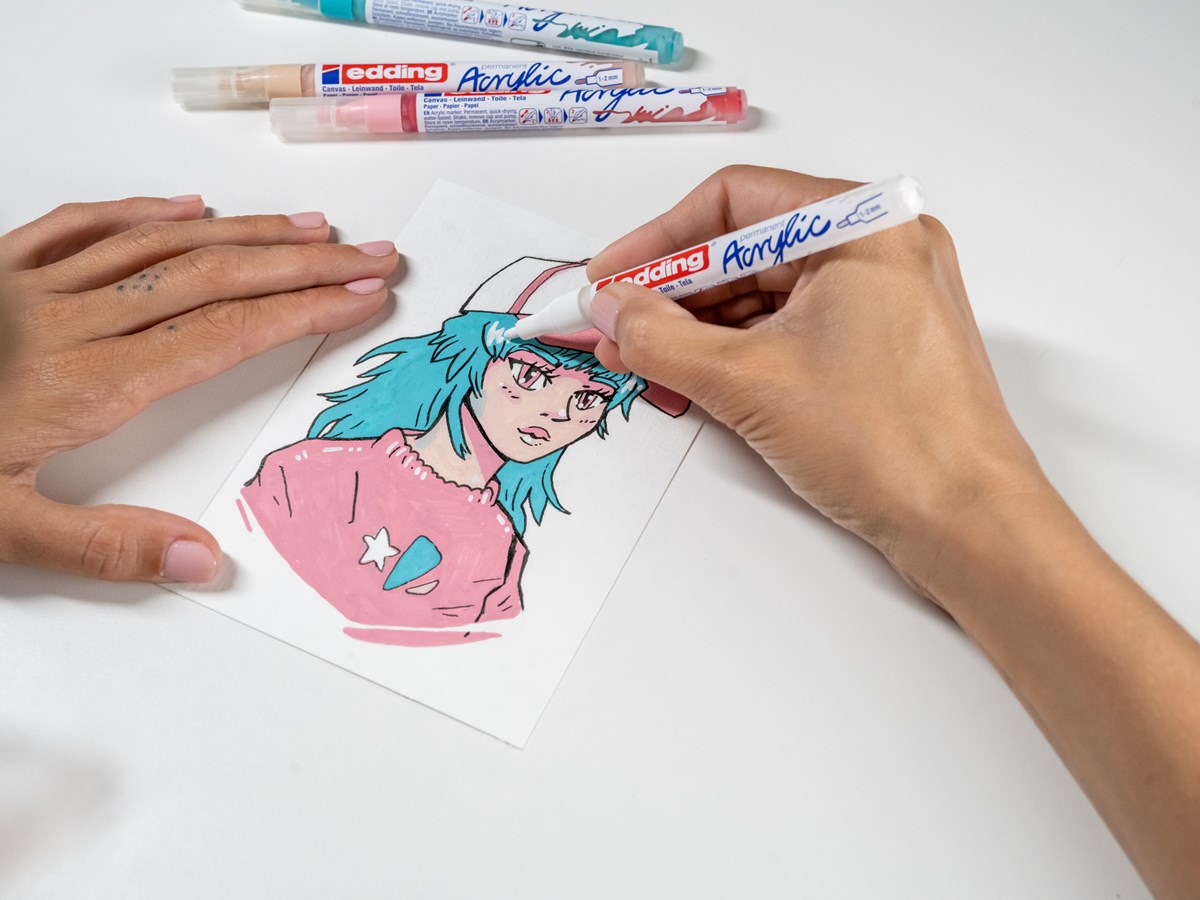 edding 5300 Manga Stifte Kreativset, 5er Set (Art.-Nr.: 4-5300-1800-5-1)