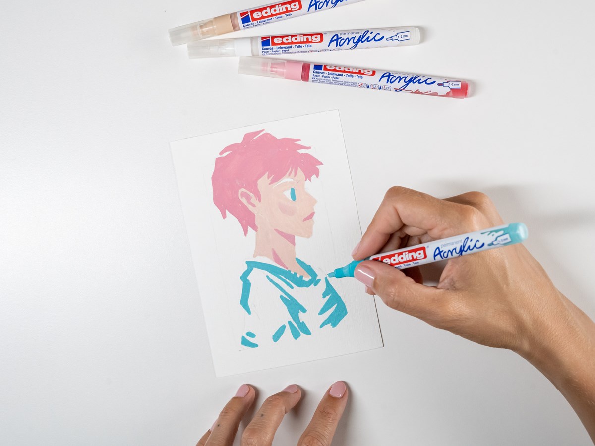 edding 5300 Manga Stifte Kreativset, 5er Set (Art.-Nr.: 4-5300-1800-5-1)