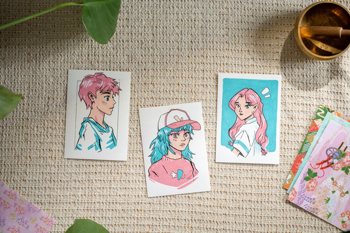 edding 5300 Manga Stifte Kreativset, 5er Set (Art.-Nr.: 4-5300-1800-5-1)