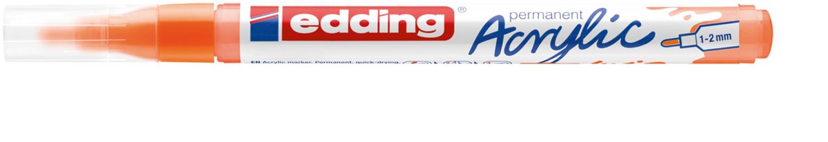 edding 5300 Acrylmarker fein neonorange, Rundspitze 1-2 mm (Art.-Nr.: 4-5300066)