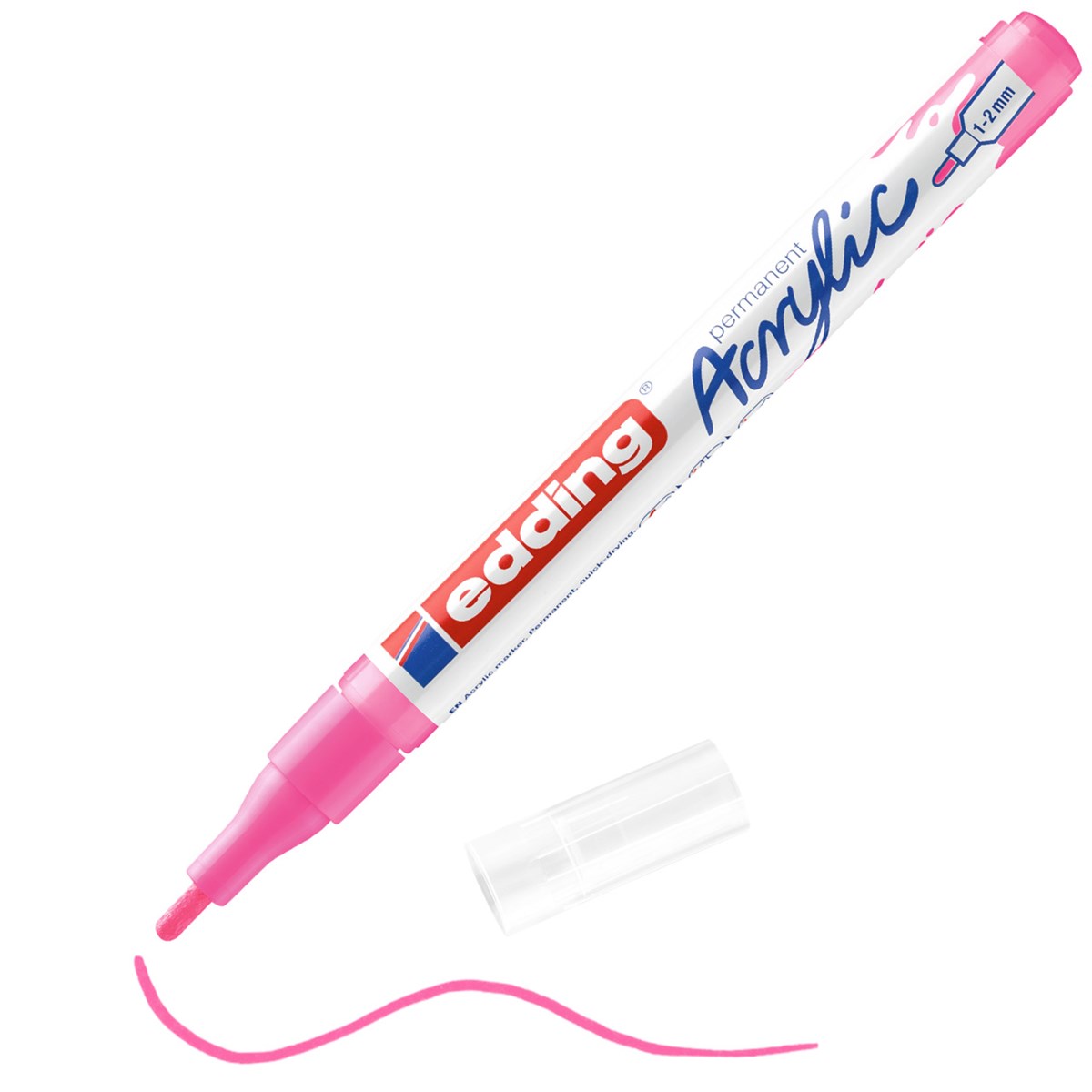edding 5300 Acrylmarker fein neonpink, Rundspitze 1-2 mm (Art.-Nr.: 4-5300069)