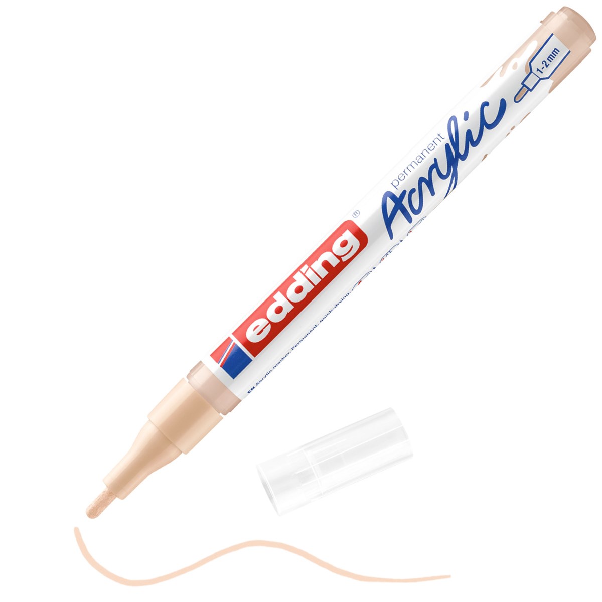 edding 5300 Acrylmarker fein warmbeige, Rundspitze 1-2 mm (Art.-Nr.: 4-5300255)