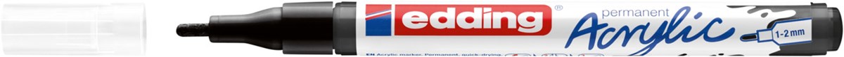 edding 5300 Acrylmarker fein schwarz, Rundspitze 1-2 mm (Art.-Nr.: 4-5300901)