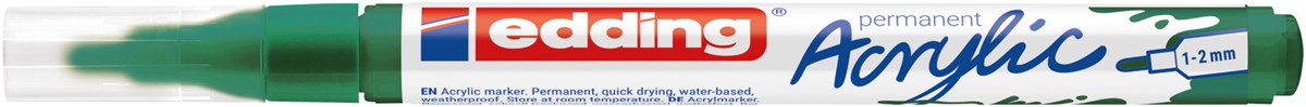 edding 5300 Acrylmarker fein moosgrün matt, Rundspitze 1-2 mm (Art.-Nr.: 4-5300904)