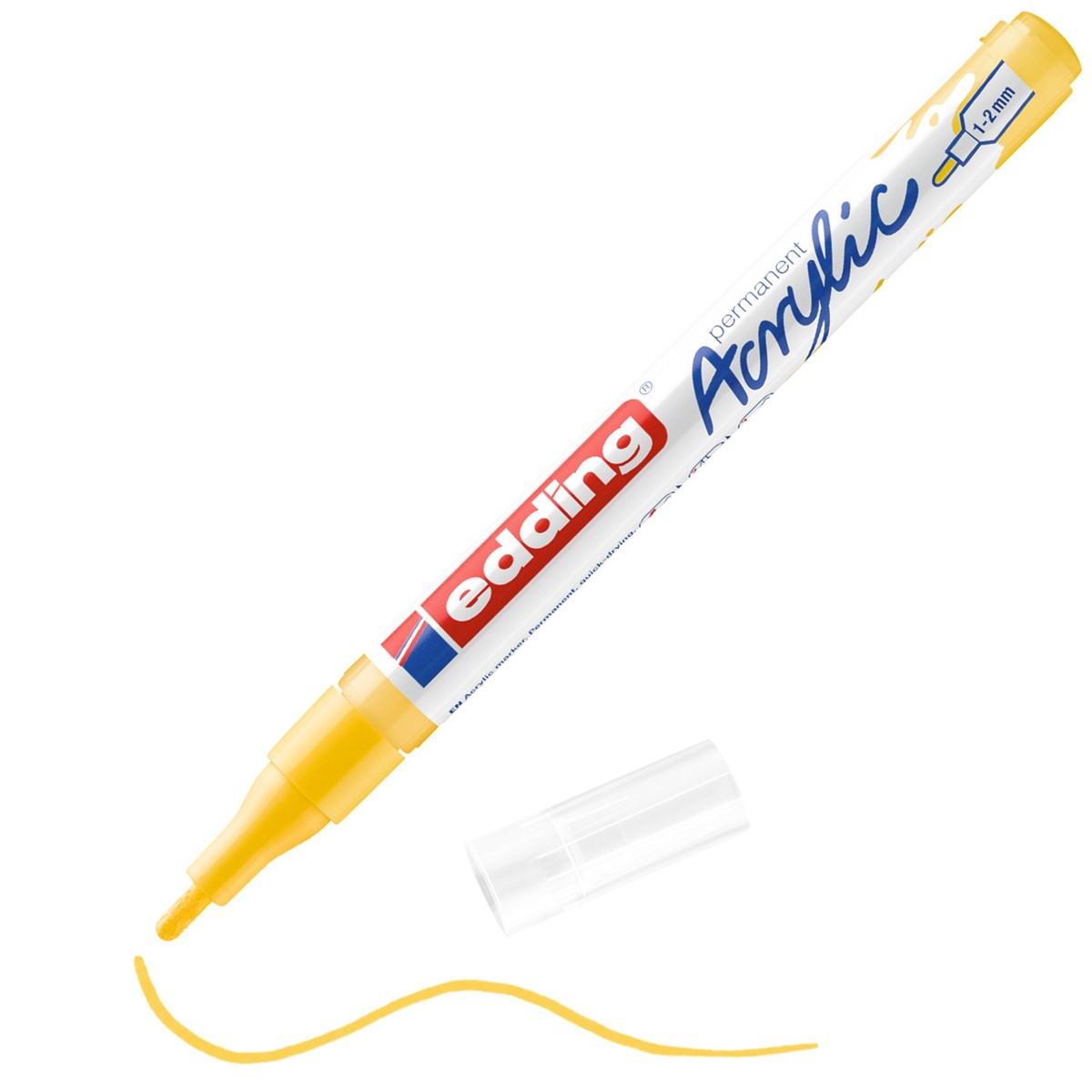 edding 5300 Acrylmarker fein verkehrsgelb, Rundspitze 1-2 mm (Art.-Nr.: 4-5300905)