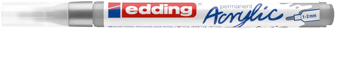 edding 5300 Acrylmarker fein silber, Rundspitze 1-2 mm (Art.-Nr.: 4-5300923)