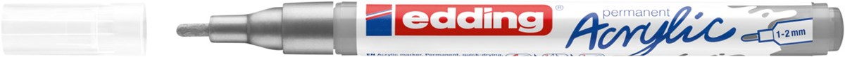 edding 5300 Acrylmarker fein silber, Rundspitze 1-2 mm (Art.-Nr.: 4-5300923)