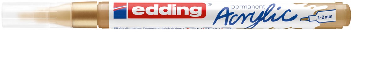edding 5300 Acrylmarker fein reichgold, Rundspitze 1-2 mm (Art.-Nr.: 4-5300924)