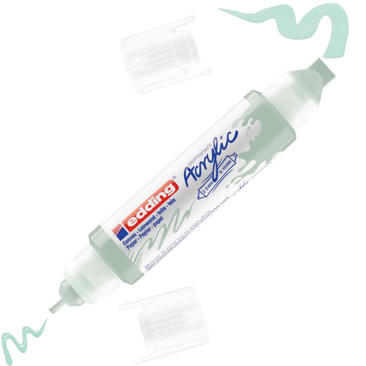 edding 5400 Acryl 3D Double Liner mild mint, Tubenspitze 2-3 mm + 5-10 mm (Art.-Nr.: 4-5400928)