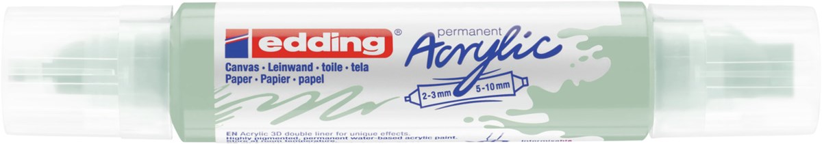 edding 5400 Acryl 3D Double Liner mild mint, Tubenspitze 2-3 mm + 5-10 mm (Art.-Nr.: 4-5400928)