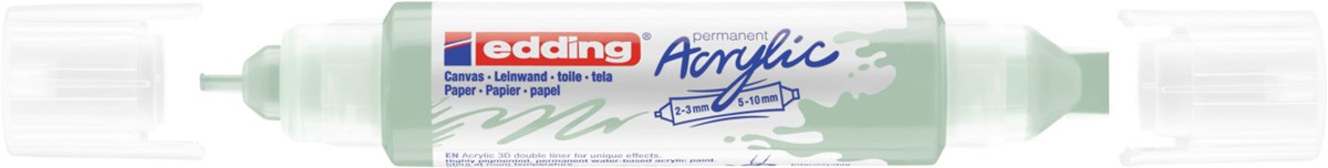 edding 5400 Acryl 3D Double Liner mild mint, Tubenspitze 2-3 mm + 5-10 mm (Art.-Nr.: 4-5400928)