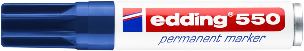 edding 550 Permanentmarker blau, Rundspitze 3-4 mm (Art.-Nr.: 4-550003)