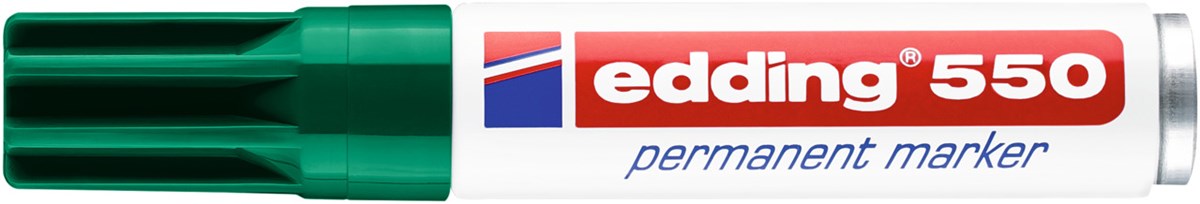 edding 550 Permanentmarker grün, Rundspitze 3-4 mm (Art.-Nr.: 4-550004)