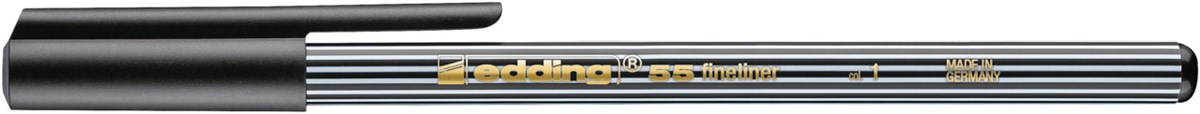 edding 55 Fineliner schwarz, Kunststoffspitze 0,3 mm (Art.-Nr.: 4-55001)