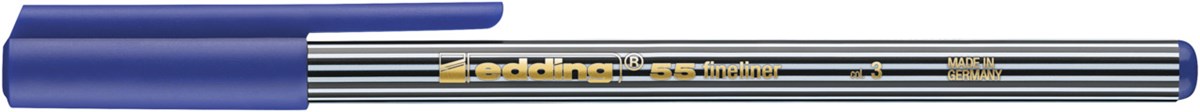 edding 55 Fineliner blau, Kunststoffspitze 0,3 mm (Art.-Nr.: 4-55003)