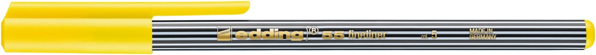 edding 55 Fineliner gelb, Kunststoffspitze 0,3 mm (Art.-Nr.: 4-55005)