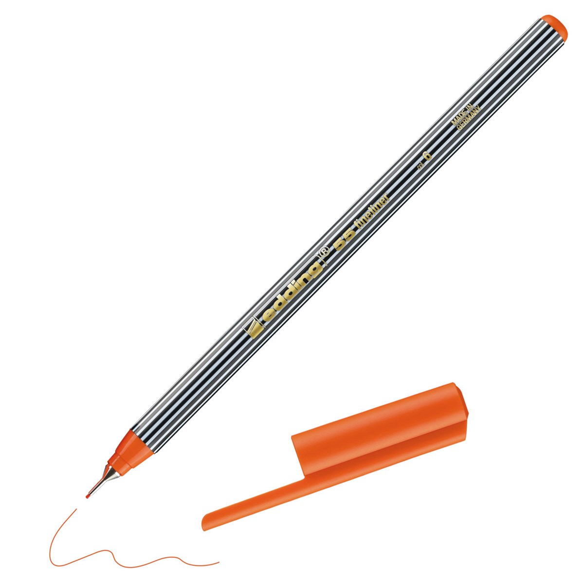 edding 55 Fineliner orange, Kunststoffspitze 0,3 mm (Art.-Nr.: 4-55006)