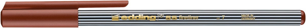 edding 55 Fineliner braun, Kunststoffspitze 0,3 mm (Art.-Nr.: 4-55007)