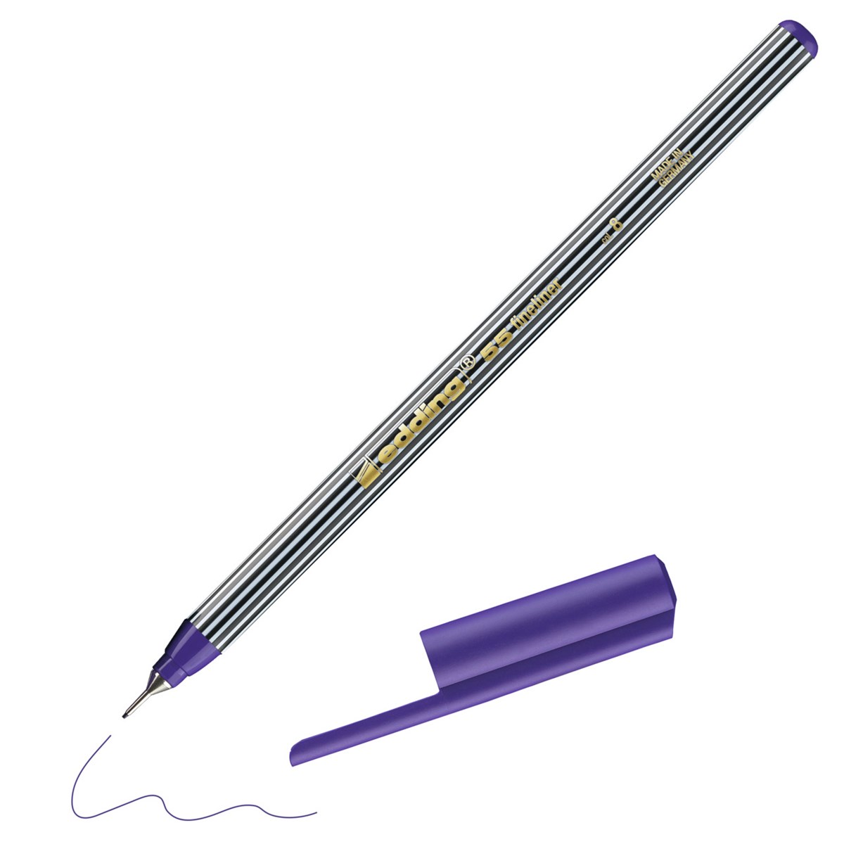 edding 55 Fineliner violett, Kunststoffspitze 0,3 mm (Art.-Nr.: 4-55008)