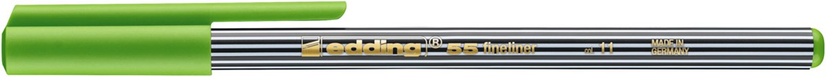 edding 55 Fineliner hellgrün, Kunststoffspitze 0,3 mm (Art.-Nr.: 4-55011)