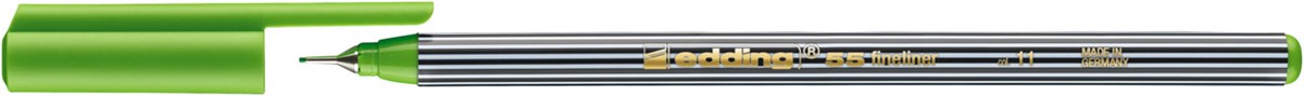 edding 55 Fineliner hellgrün, Kunststoffspitze 0,3 mm (Art.-Nr.: 4-55011)