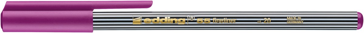edding 55 Fineliner rot-violett, Kunststoffspitze 0,3 mm (Art.-Nr.: 4-55020)