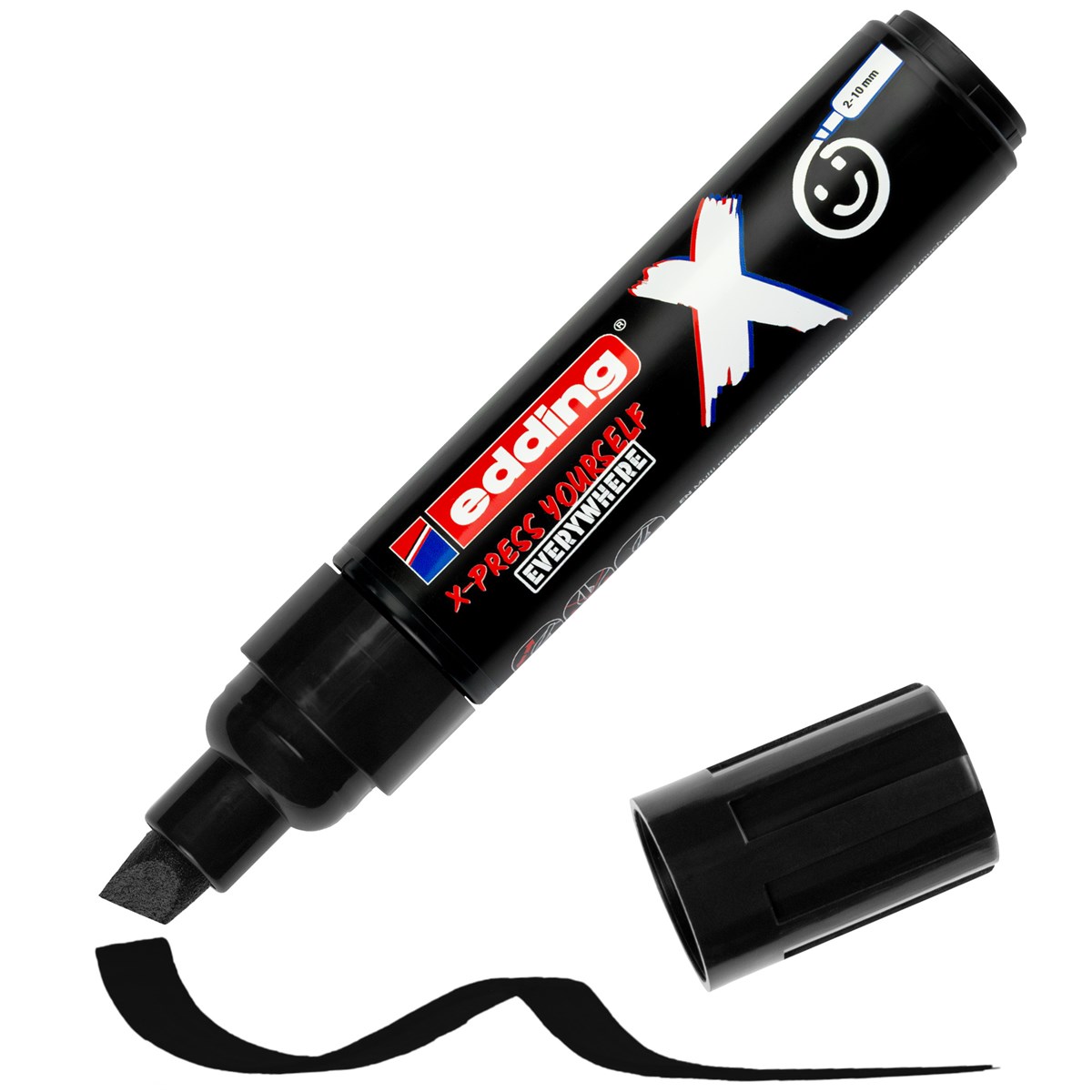 edding 6900 X Multi Marker, Black & White Color Set, 2 Acrylstifte, Keilspitze 2-10 mm (Art.-Nr.: 4-6900-2-1)