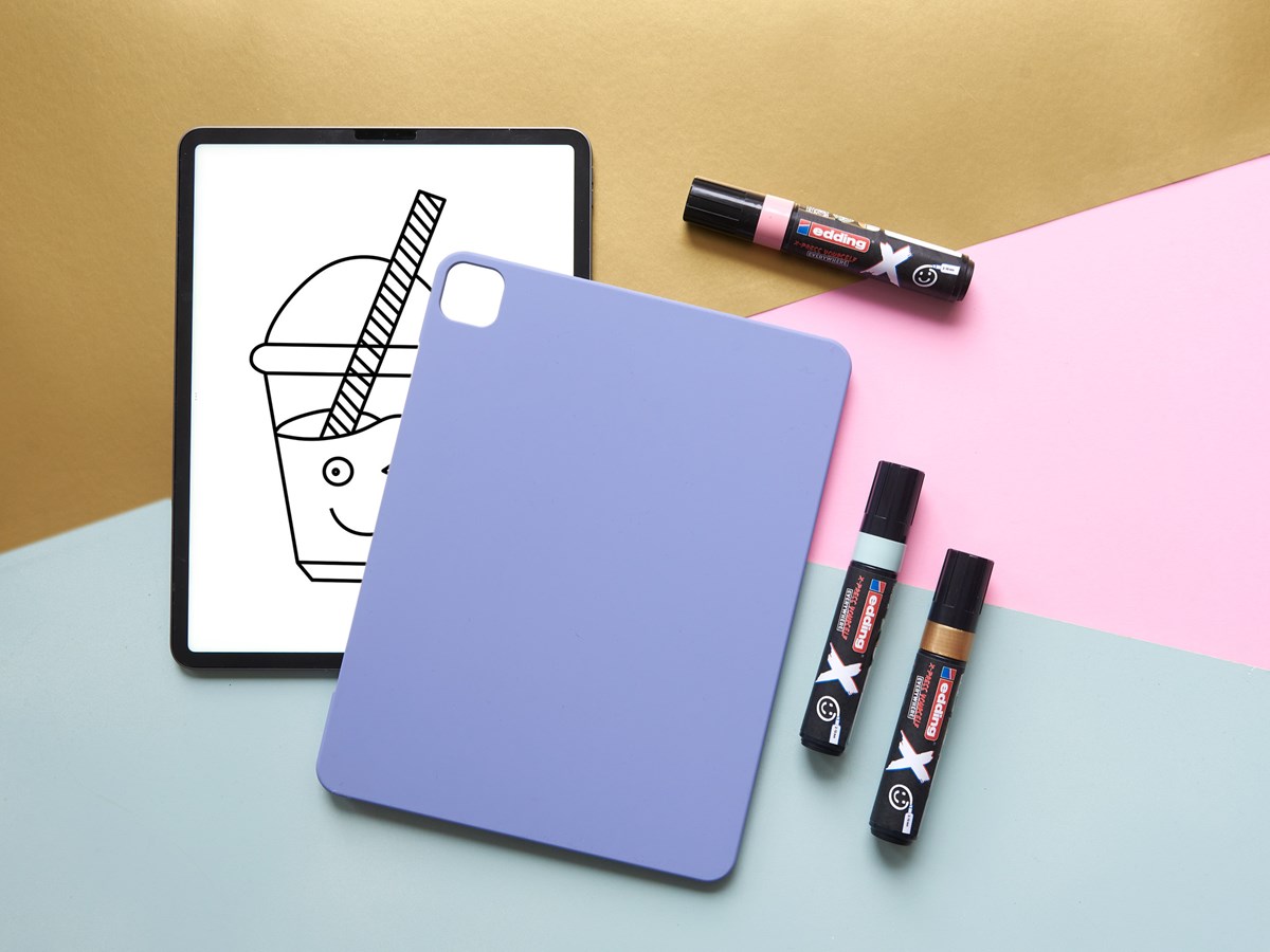 edding 6900 X Multi Marker, Pastel Color Set, 3 Acrylstifte, Keilspitze 2-10 mm (Art.-Nr.: 4-6900-3-2)