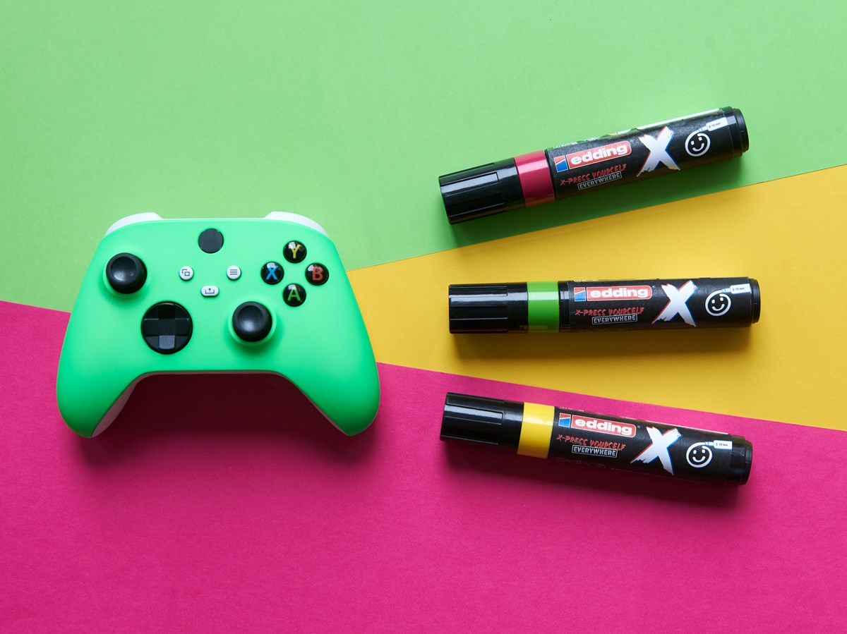 edding 6900 X Multi Marker, Candy Color Set, 3 Acrylstifte, Keilspitze 2-10 mm (Art.-Nr.: 4-6900-3-3)