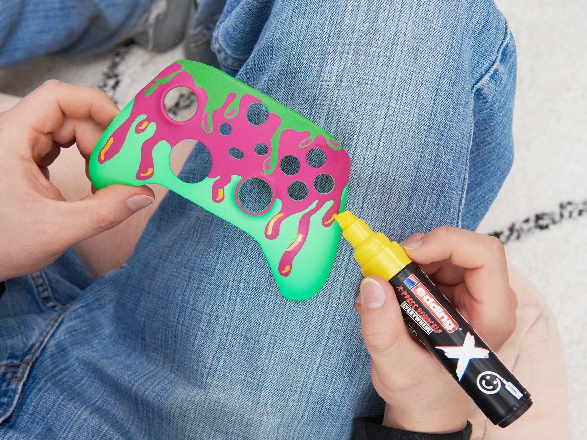 edding 6900 X Multi Marker, Candy Color Set, 3 Acrylstifte, Keilspitze 2-10 mm (Art.-Nr.: 4-6900-3-3)