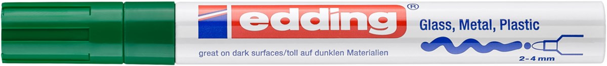 edding 750 creative Glanzlack-Marker grün, Rundspitze 2-4 mm (Art.-Nr.: 4-750-9-004)